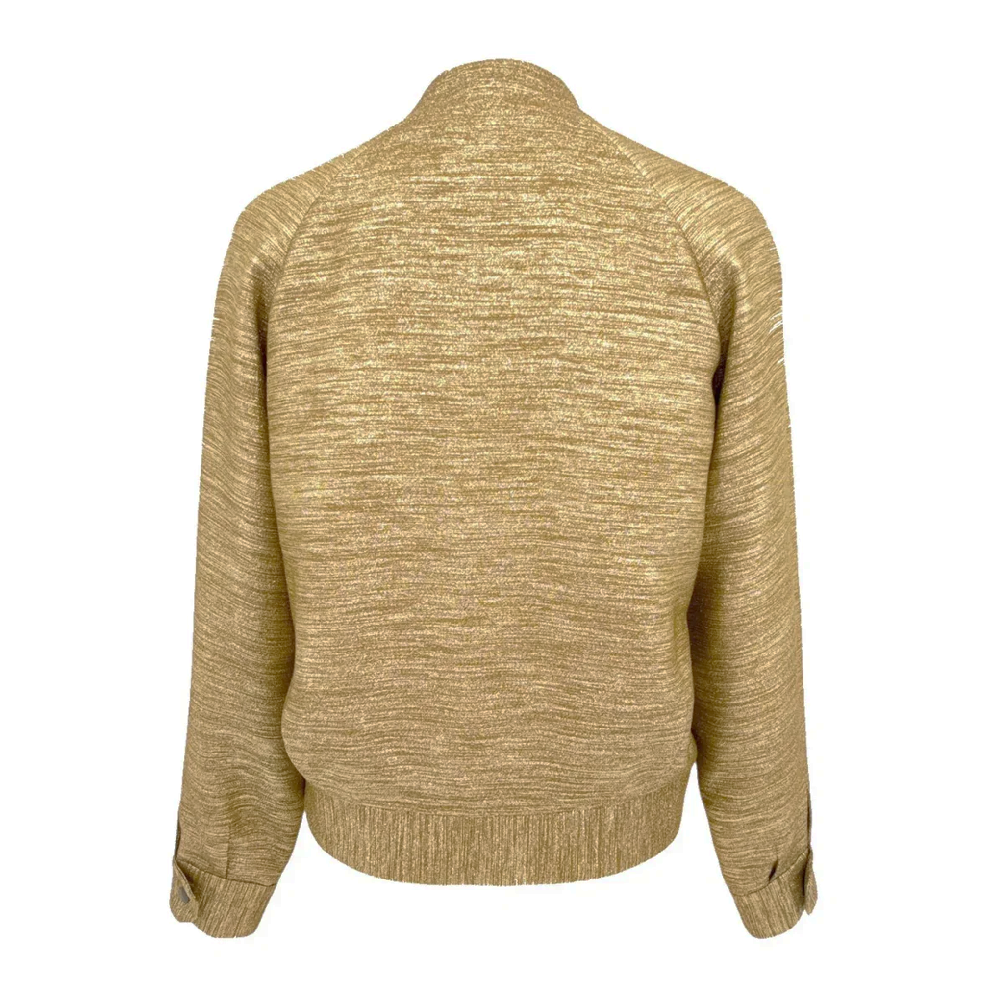 SEZANE Archie Jacket in Gold Viscose FR34|XS Sézane