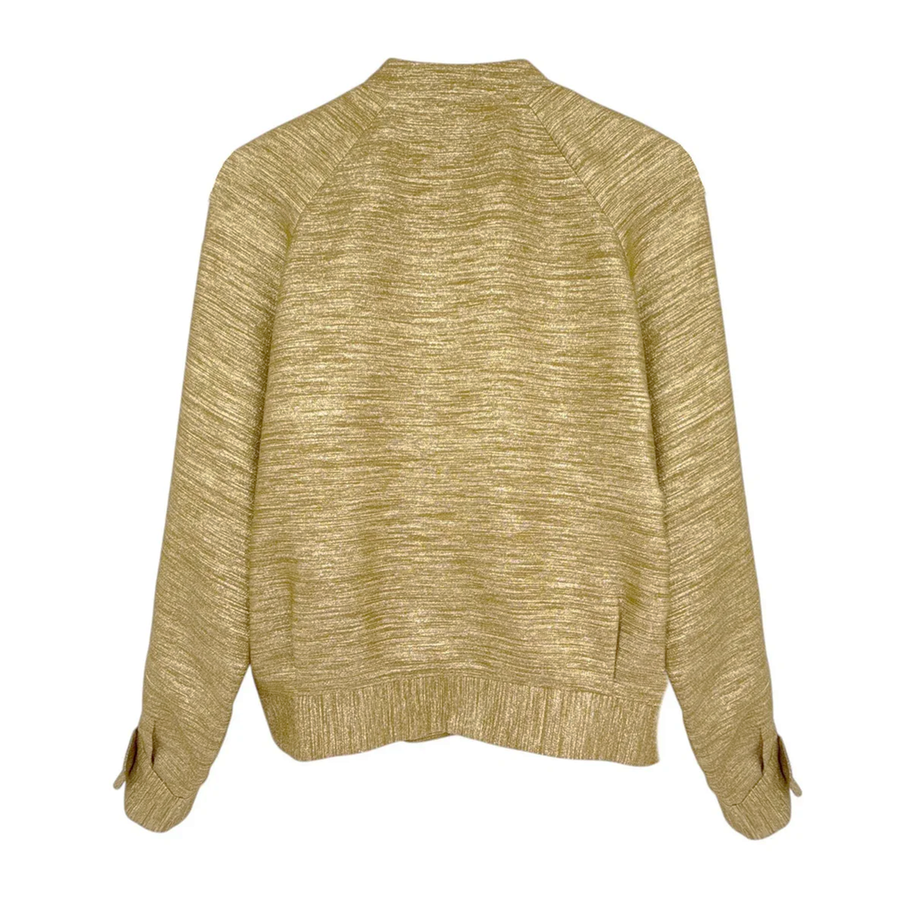 SEZANE Archie Jacket in Gold Viscose FR34|XS Sézane