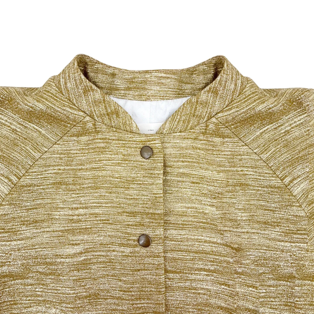 SEZANE Archie Jacket in Gold Viscose FR34|XS Sézane