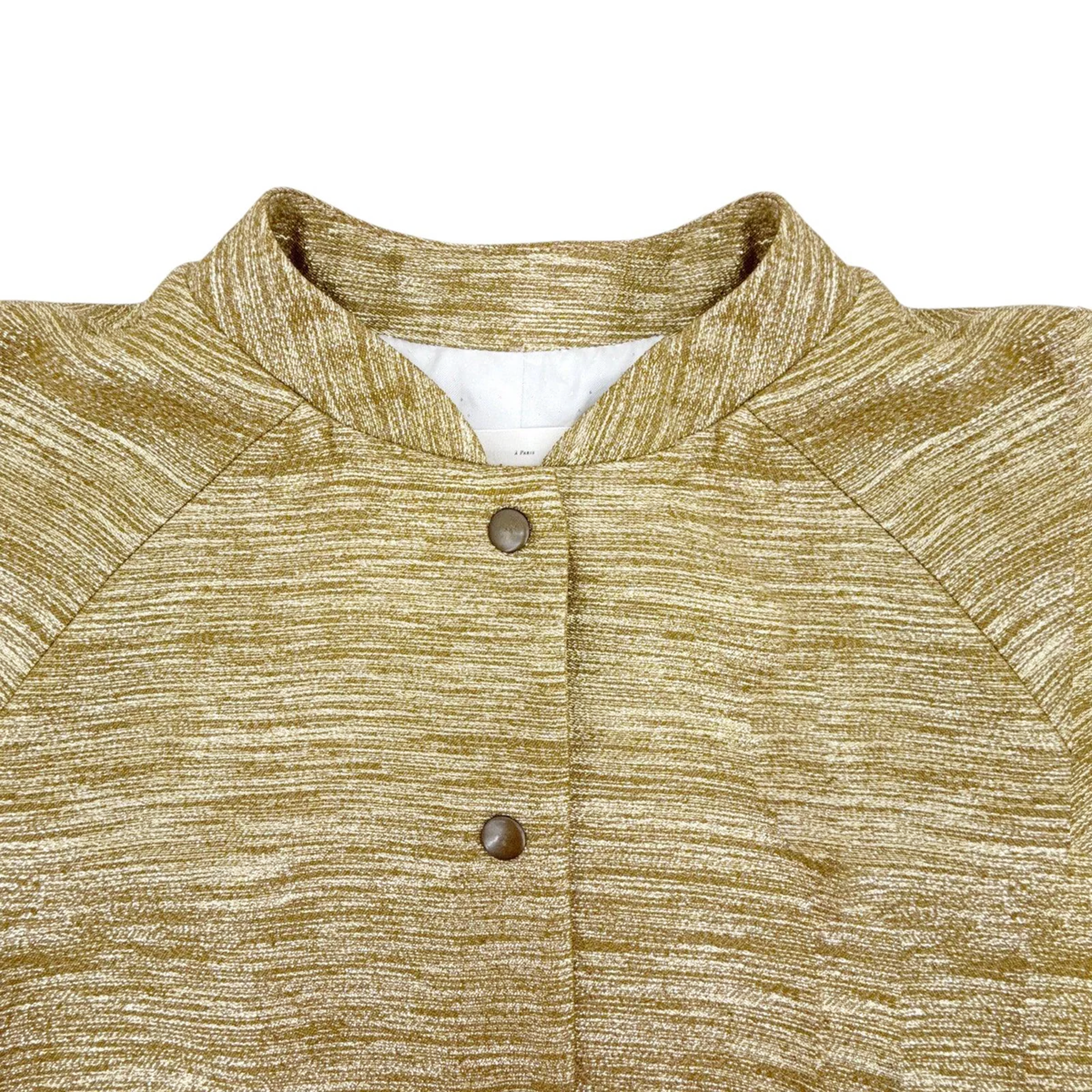 SEZANE Archie Jacket in Gold Viscose FR34|XS Sézane