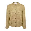 SEZANE Archie Jacket in Gold Viscose FR34|XS Sézane