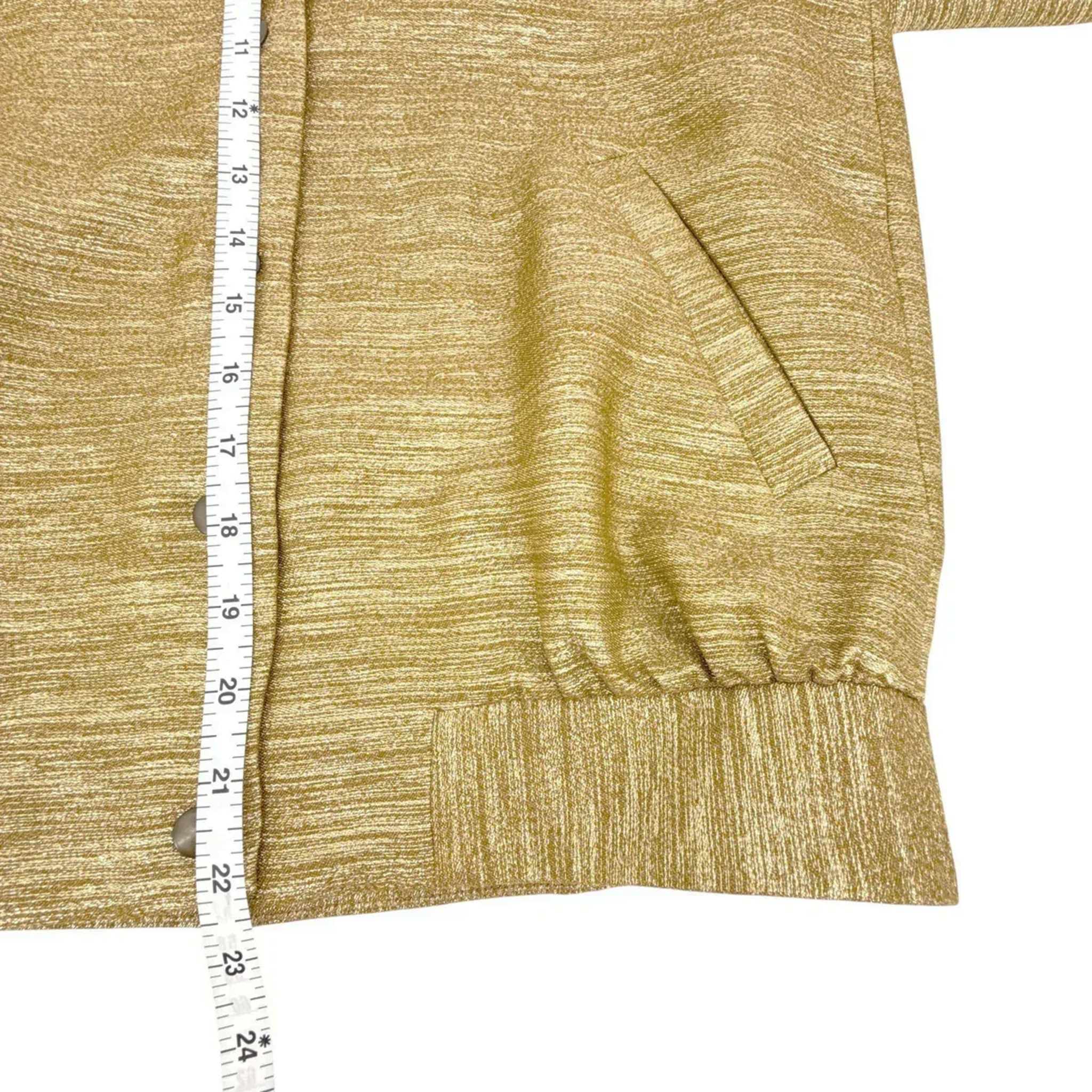 SEZANE Archie Jacket in Gold Viscose FR34|XS Sézane