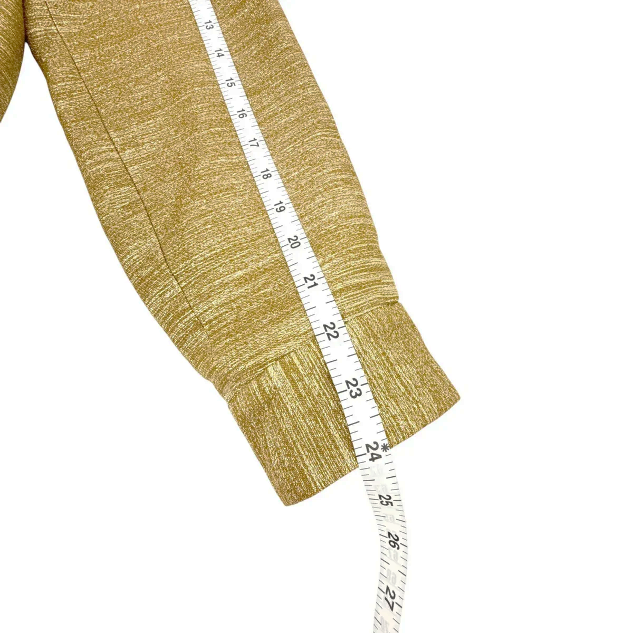SEZANE Archie Jacket in Gold Viscose FR34|XS Sézane