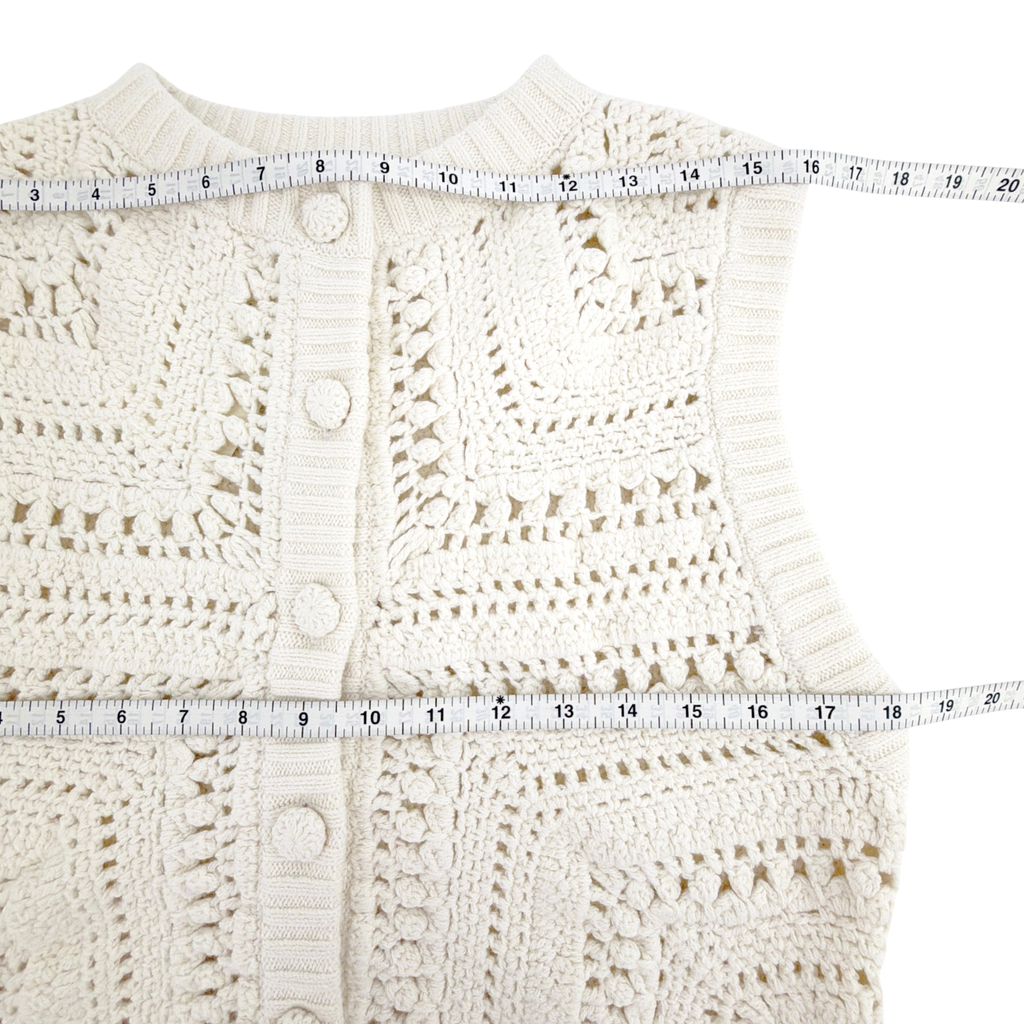 SEZANE Orso Cardigan in Ecru Sézane