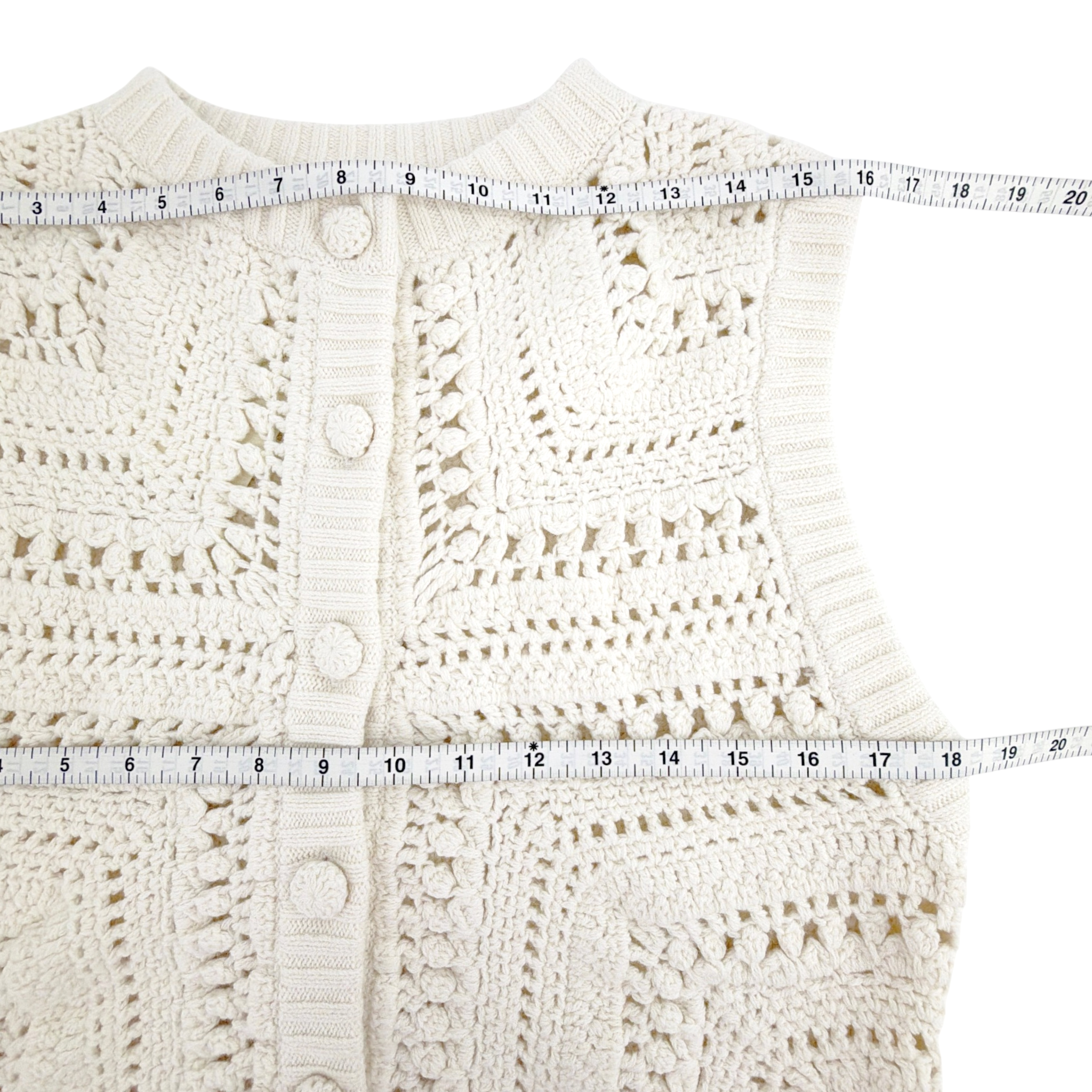 SEZANE Orso Cardigan in Ecru Sézane
