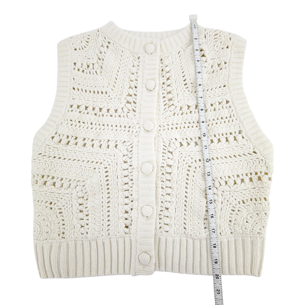 SEZANE Orso Cardigan in Ecru Sézane