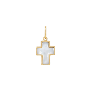 SILPADA Be Hopeful Silver with Gold Plating Mother of Pearl Charm
