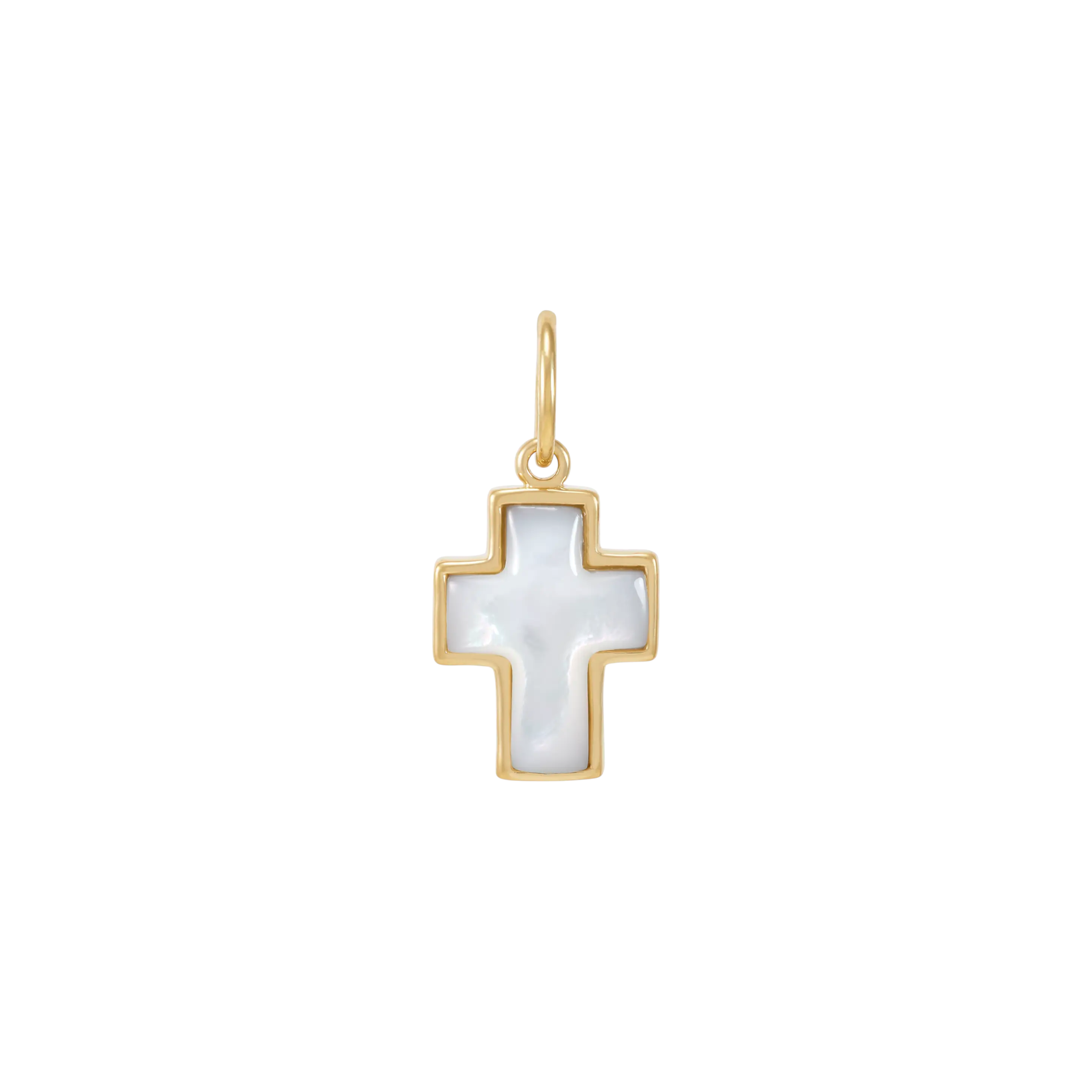 SILPADA Be Hopeful Silver with Gold Plating Mother of Pearl Charm Silpada Designs