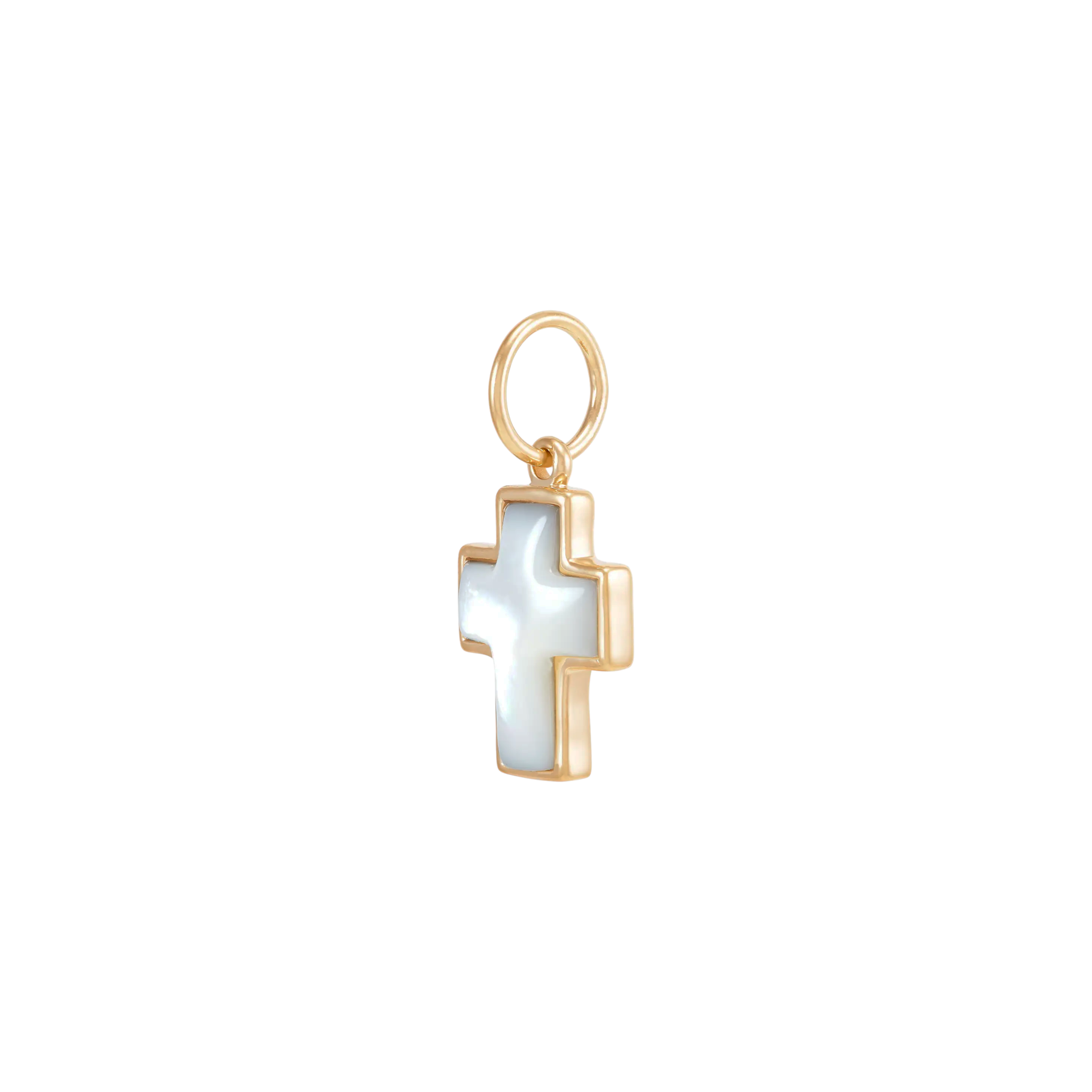 SILPADA Be Hopeful Silver with Gold Plating Mother of Pearl Charm Silpada Designs