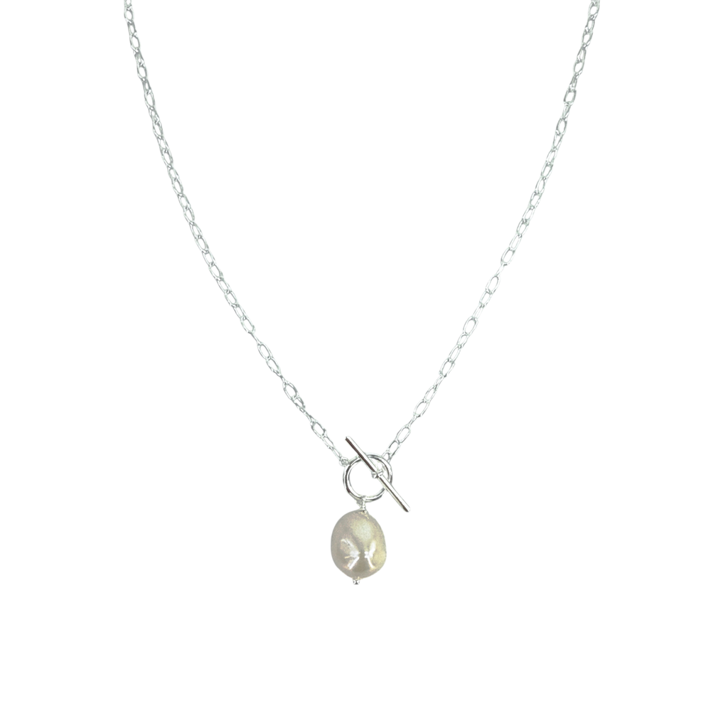 SILPADA Center Attention Silver Freshwater Pearl Necklace Silpada Designs
