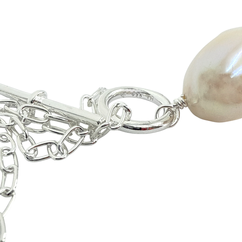 SILPADA Center Attention Silver Freshwater Pearl Necklace Silpada Designs