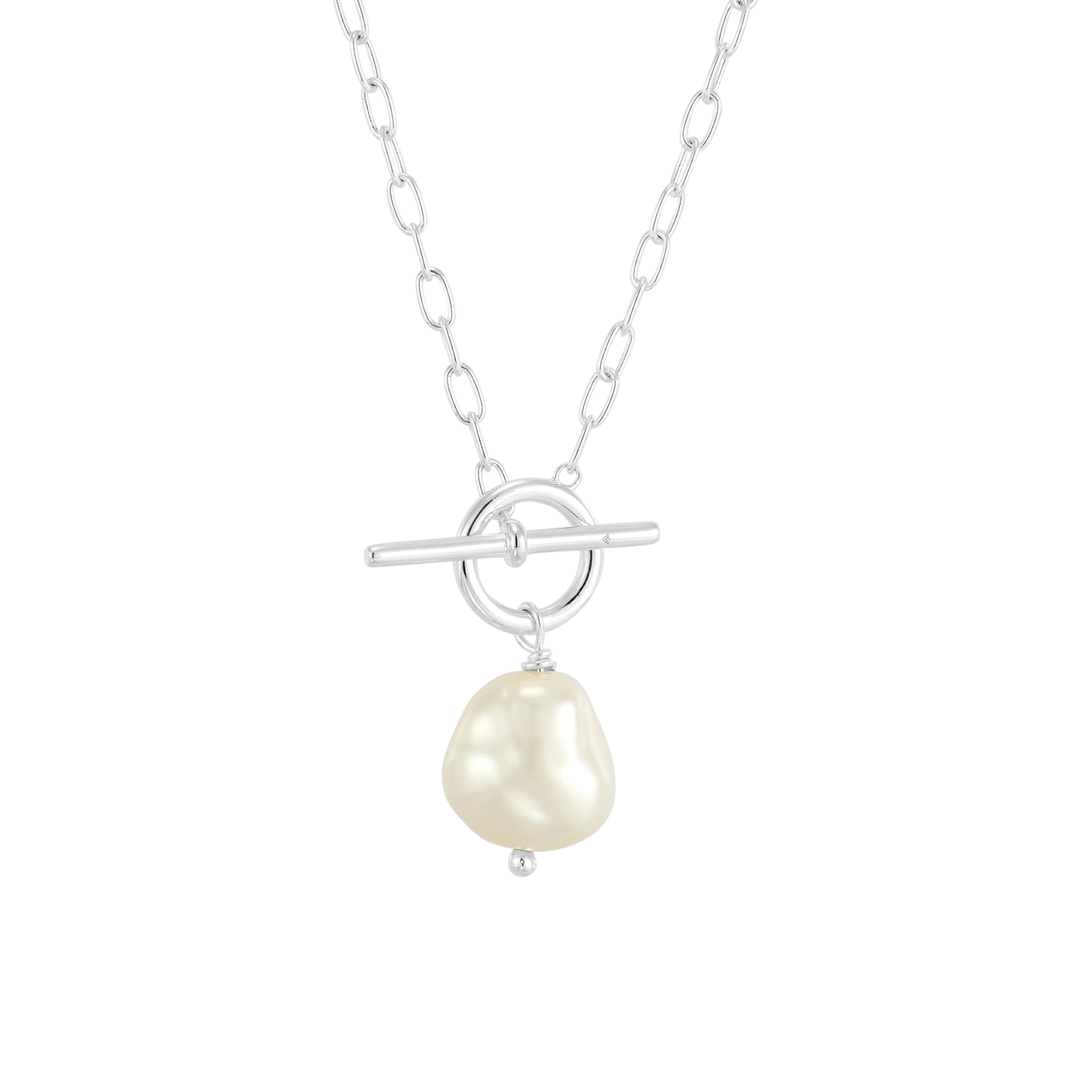 SILPADA Center Attention Silver Freshwater Pearl Necklace Silpada Designs