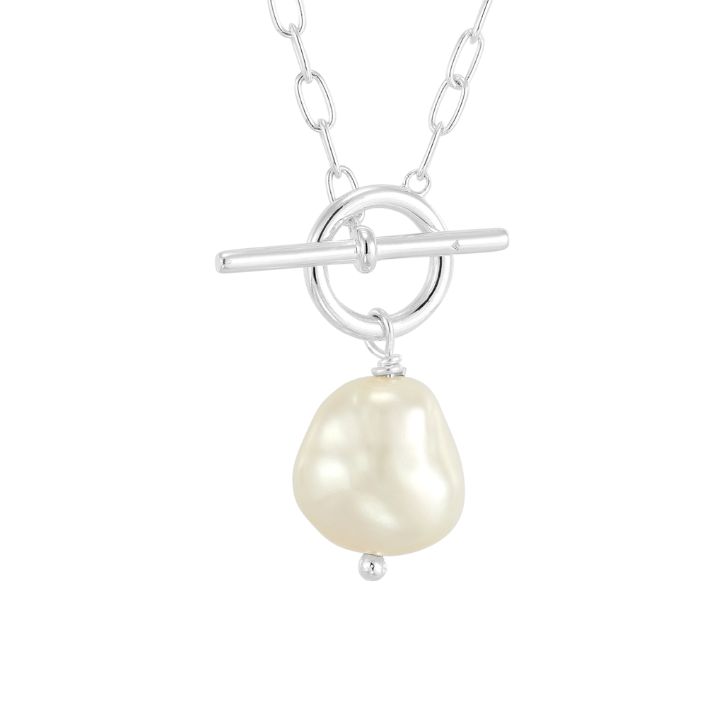 SILPADA Center Attention Silver Freshwater Pearl Necklace Silpada Designs