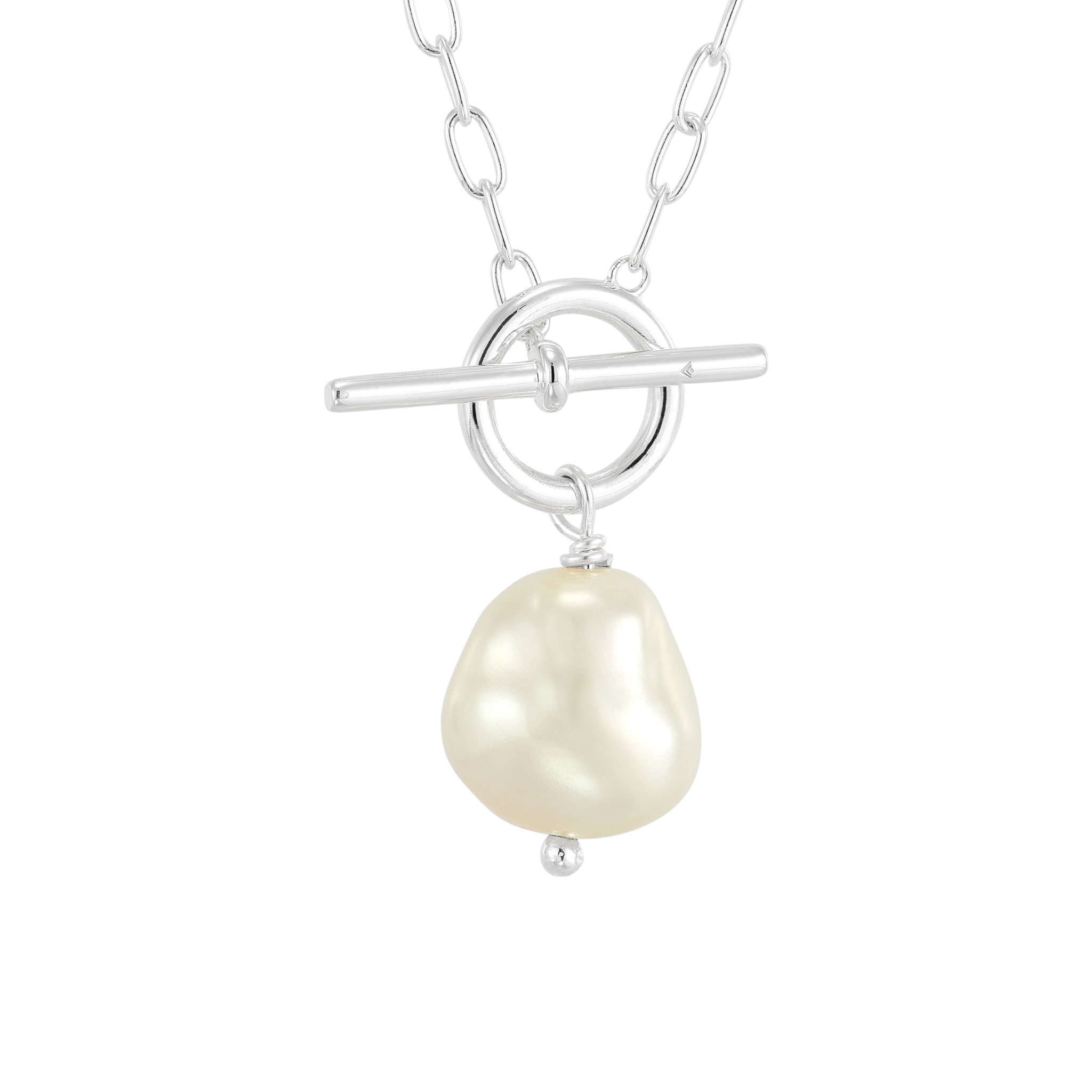 SILPADA Center Attention Silver Freshwater Pearl Necklace Silpada Designs