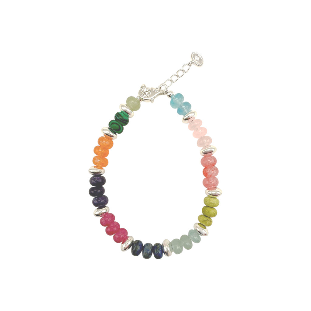 SILPADA Colored In Silver Mixed Stones Beaded Bracelet Silpada Designs