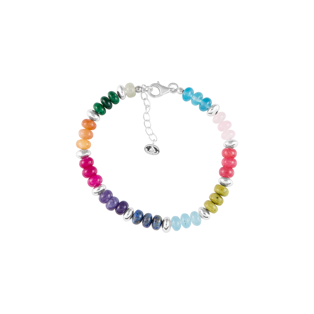 SILPADA Colored In Silver Mixed Stones Beaded Bracelet Silpada Designs