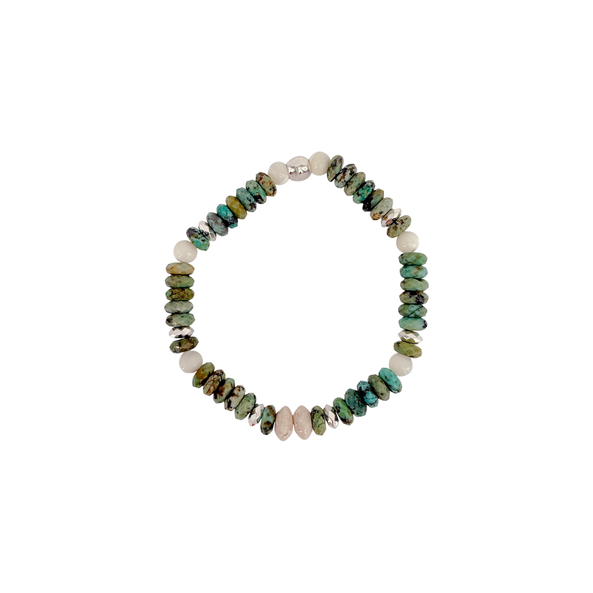 SILPADA In the Tropics Silver Mixed Stones Stretch Bracelet Silpada Designs