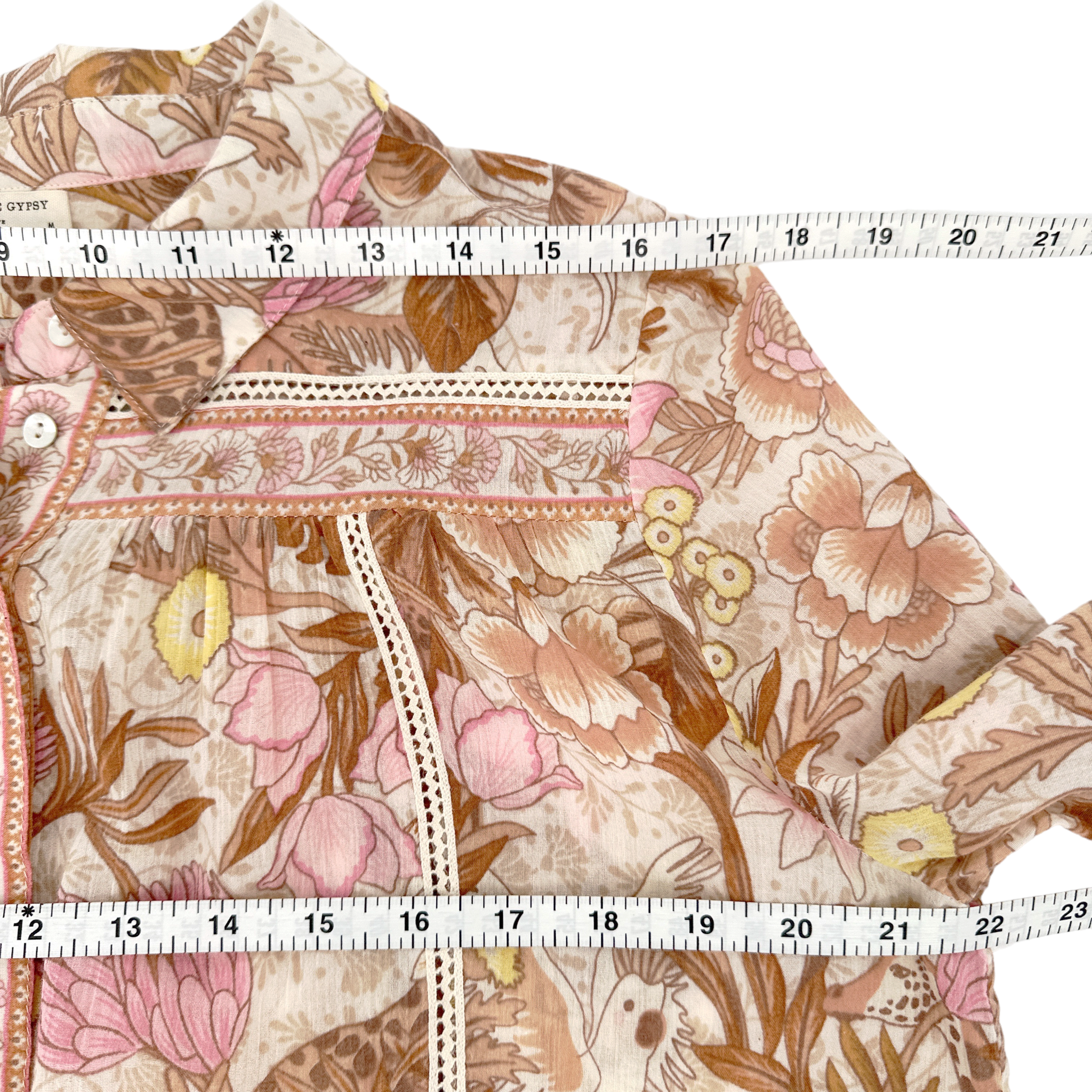 SPELL & the GYPSY COLLECTIVE Jungle Blouse  M Spell