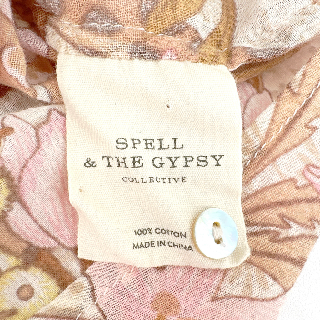 SPELL & the GYPSY COLLECTIVE Jungle Blouse  M Spell