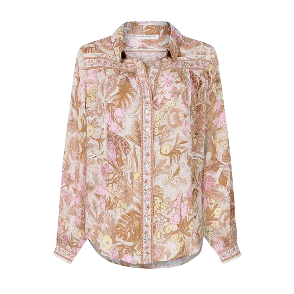 SPELL & the GYPSY COLLECTIVE Jungle Blouse  M Spell