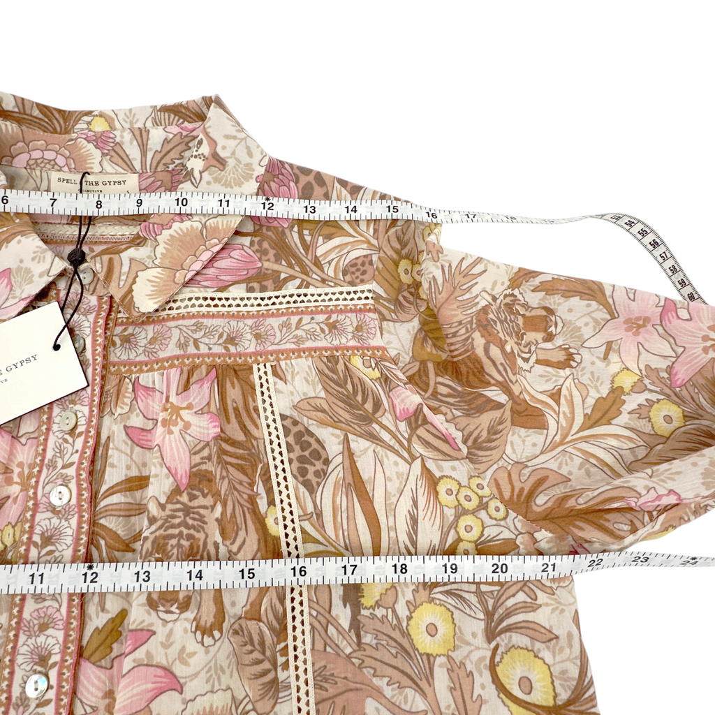 SPELL & the GYPSY COLLECTIVE Jungle Blouse S Spell