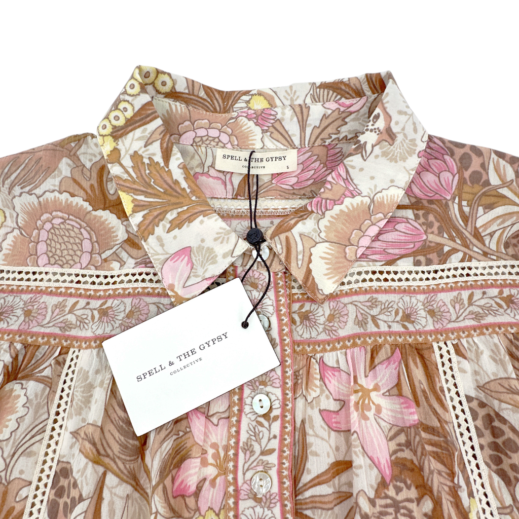SPELL & the GYPSY COLLECTIVE Jungle Blouse S Spell