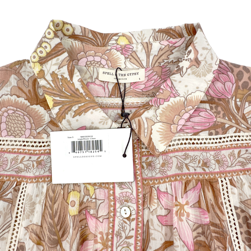 SPELL & the GYPSY COLLECTIVE Jungle Blouse S Spell