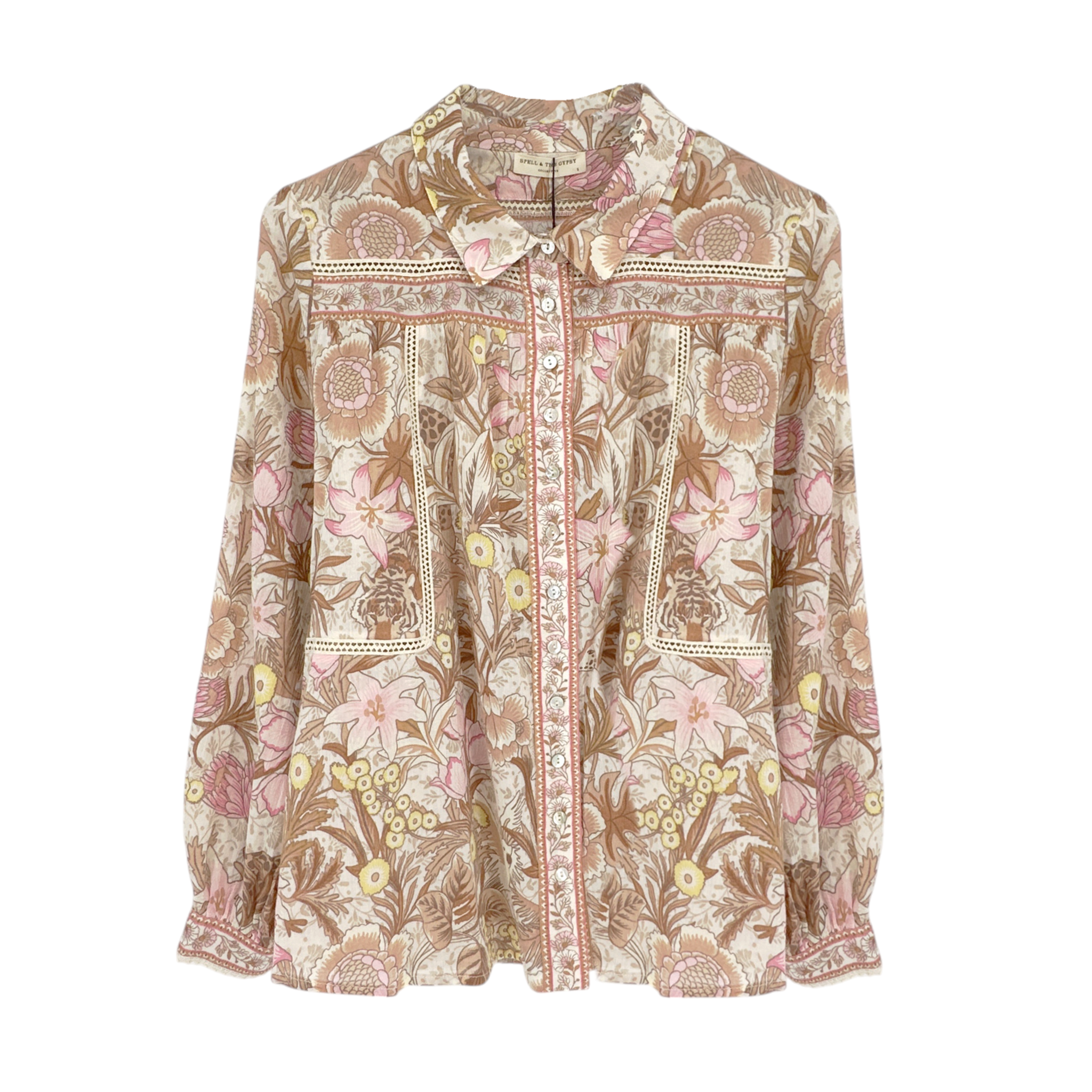 SPELL & the GYPSY COLLECTIVE Jungle Blouse S Spell