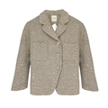 ST. JOHN Textured Sequin Knit Collared Jacket 4|S St. John