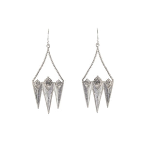 VIRGINS SAINTS & ANGELS VSA Electra Rays Hook Earrings in Silver
