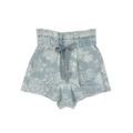 THE GREAT. The Midland Frayed Shorts in Blue Floral 0|XS The Great.