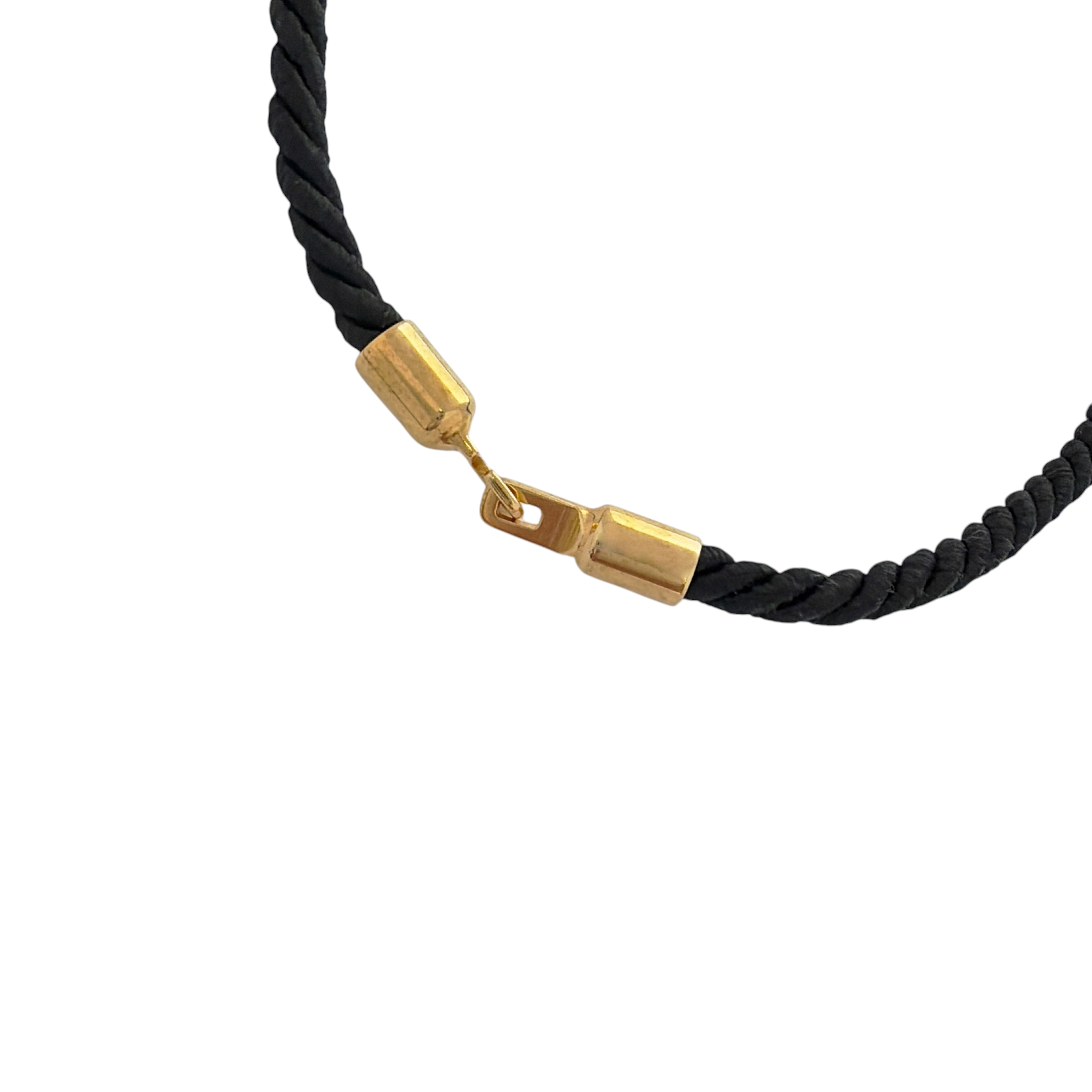 TIMELESS PEARLY Black Cord Necklace with Silver Heart Timeless Pearly