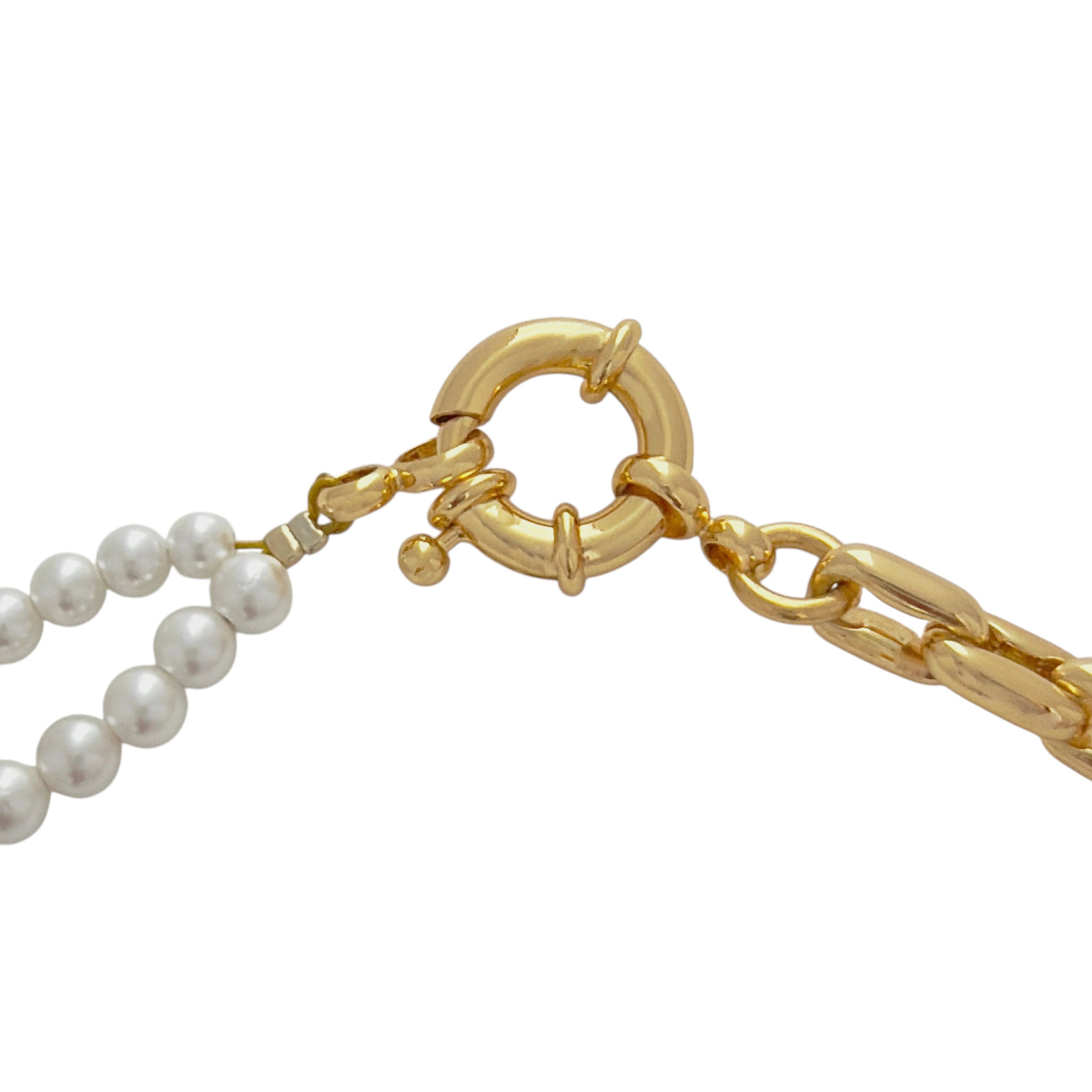 TIMELESS PEARLY Half and Half Necklace Timeless Pearly