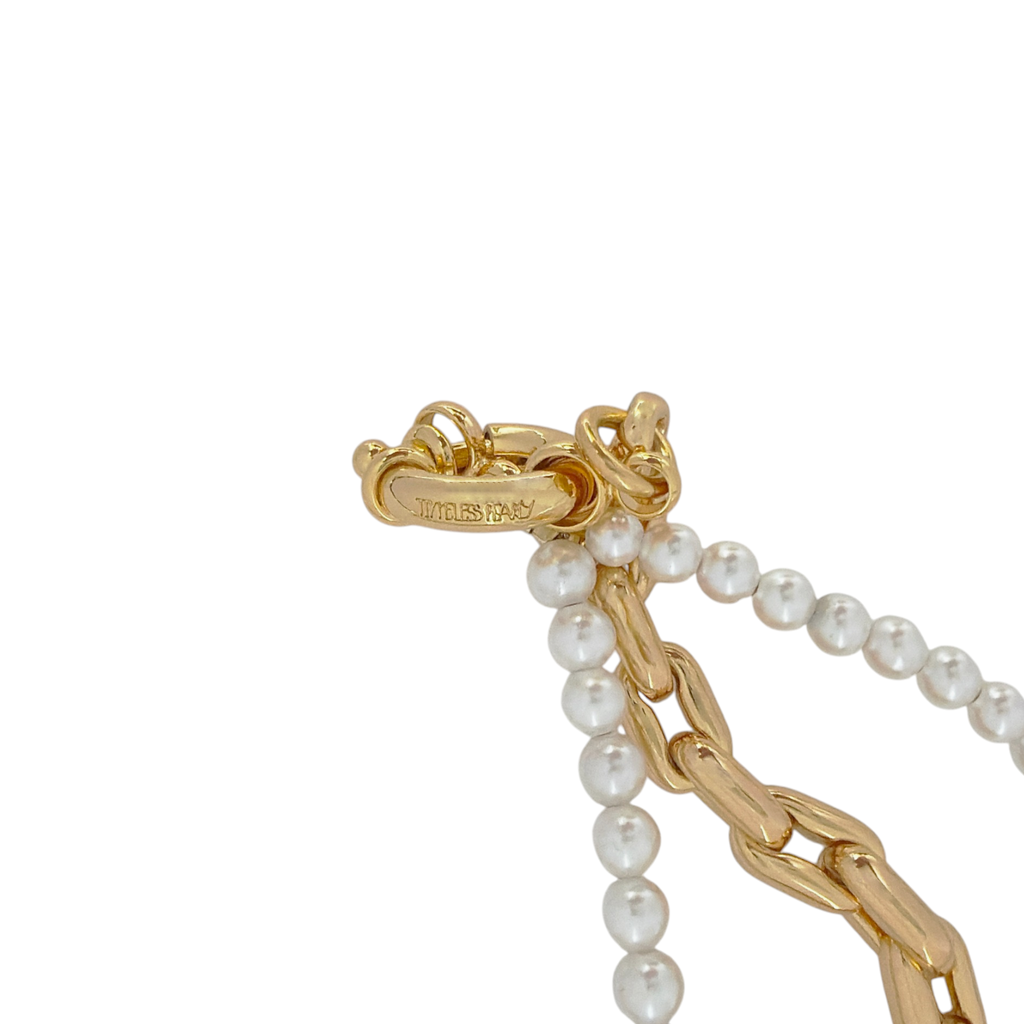 TIMELESS PEARLY Half and Half Necklace Timeless Pearly