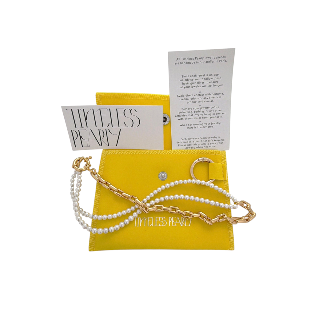 TIMELESS PEARLY Half and Half Necklace Timeless Pearly