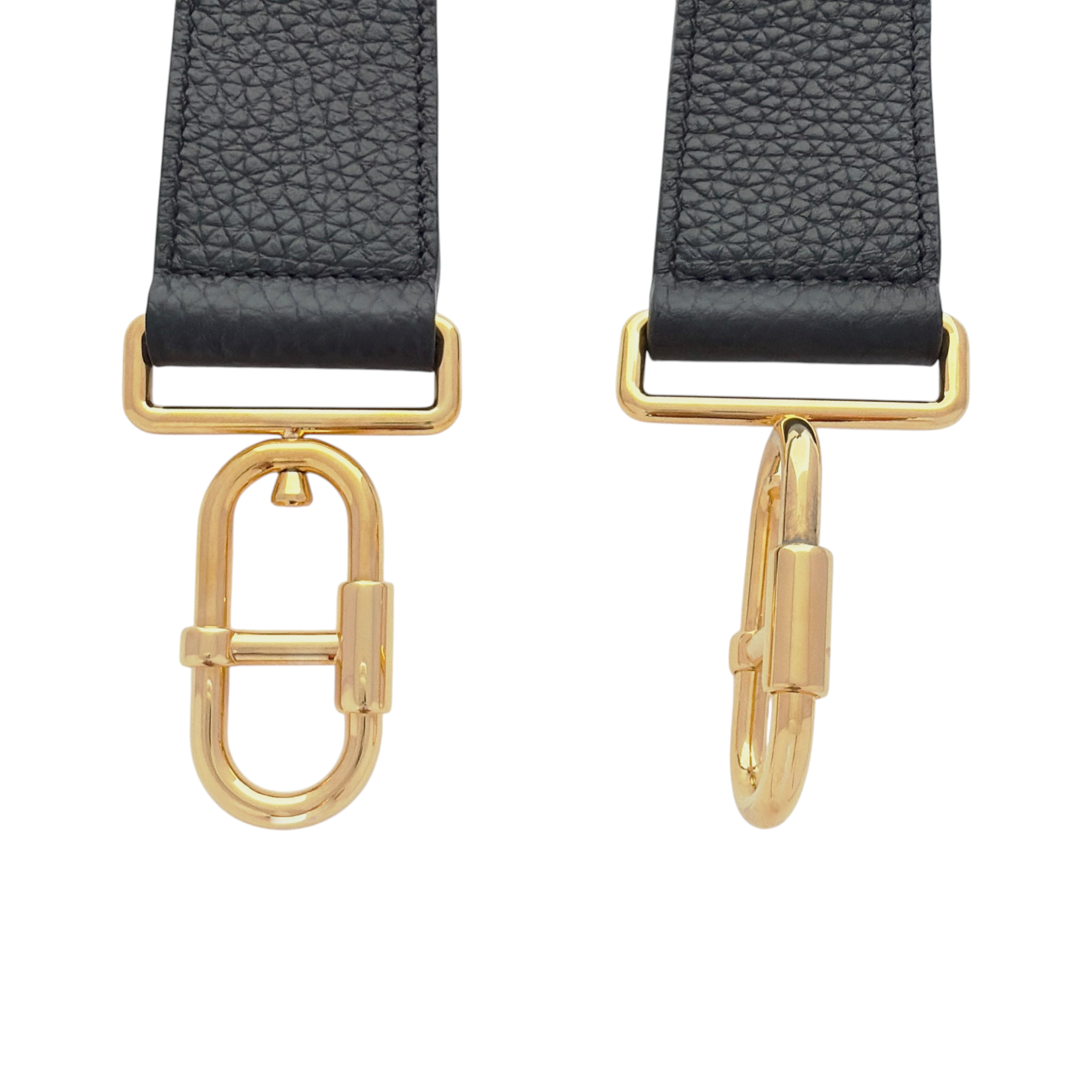 TOM FORD Jennifer Medium Double Strap Bag in Black Grained Leather Tom Ford