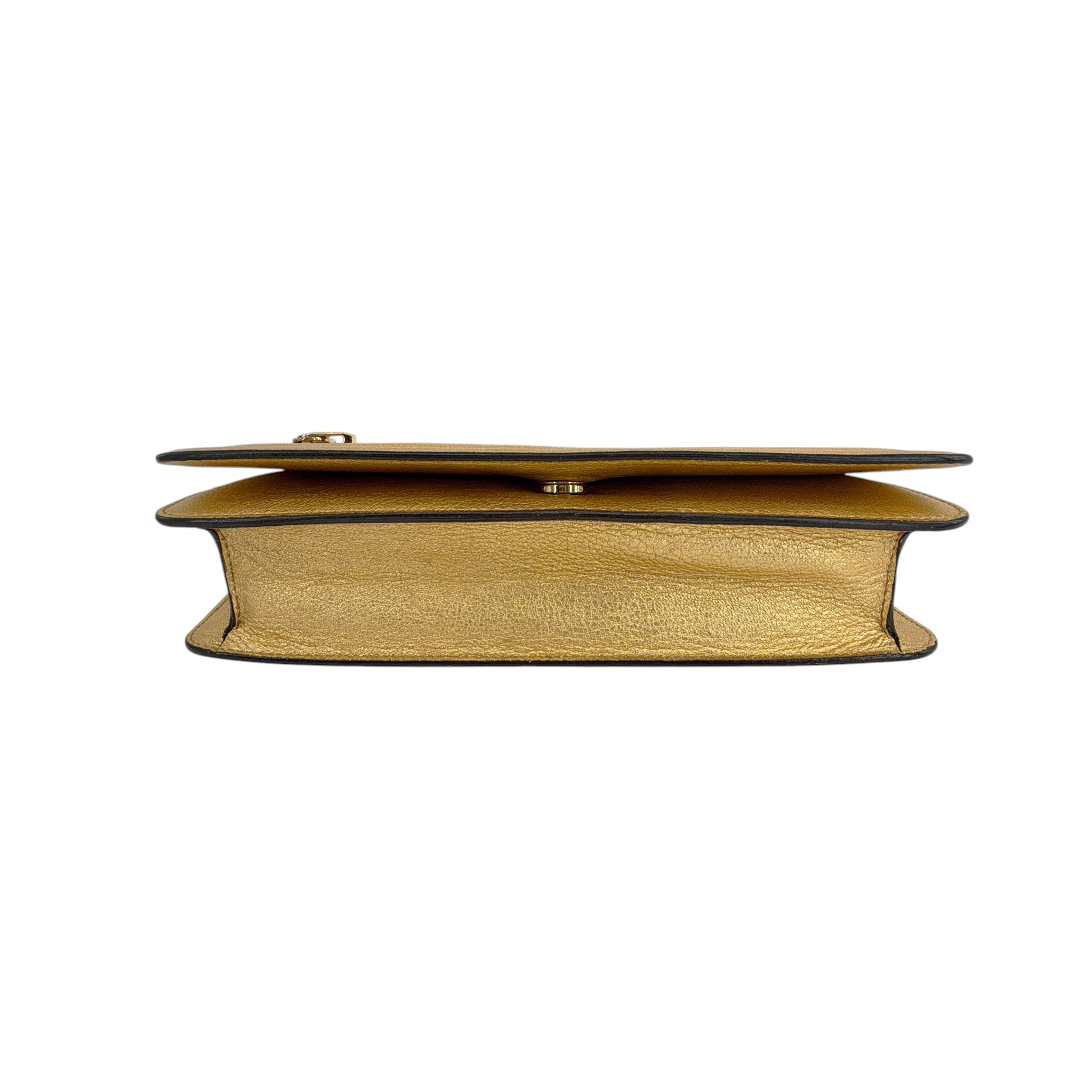 TOM FORD Jennifer Metallic Zip Clutch Bag Golden Tom Ford
