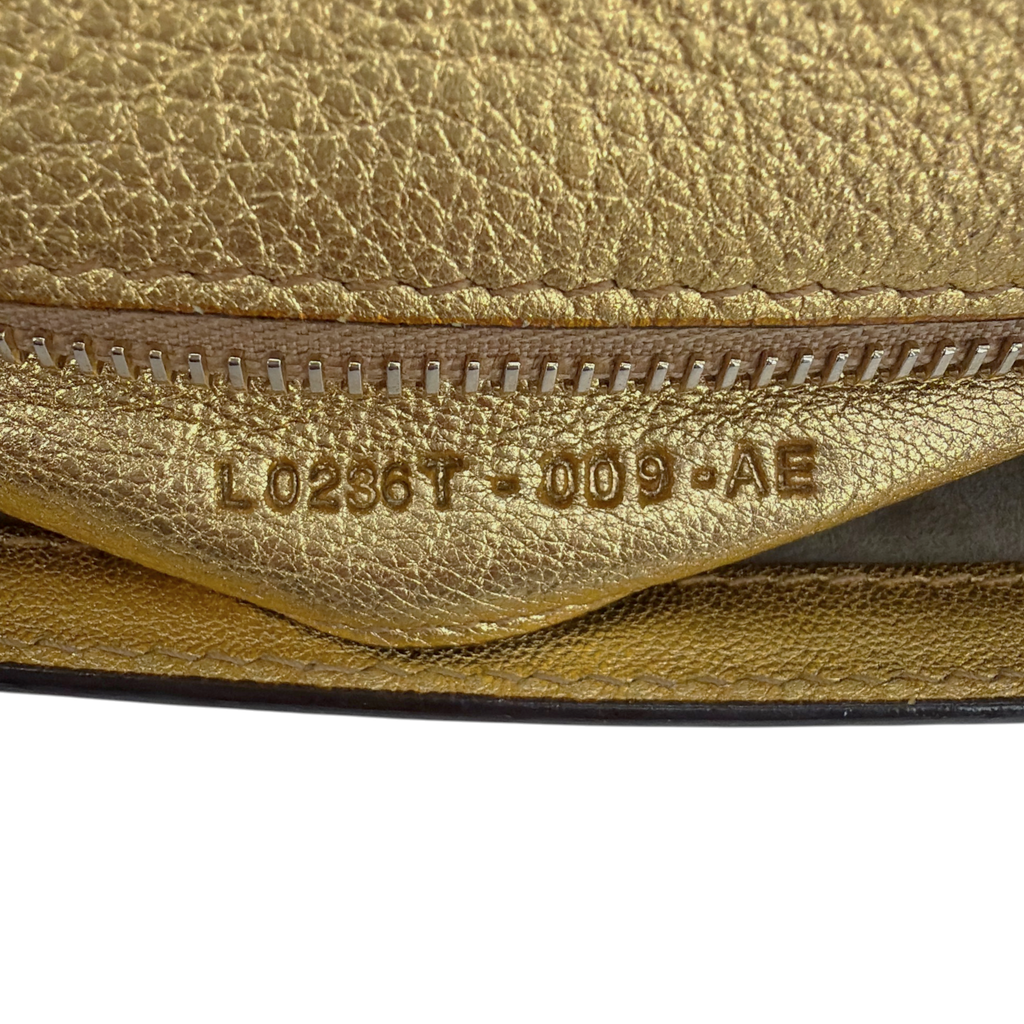 TOM FORD Jennifer Metallic Zip Clutch Bag Golden Tom Ford