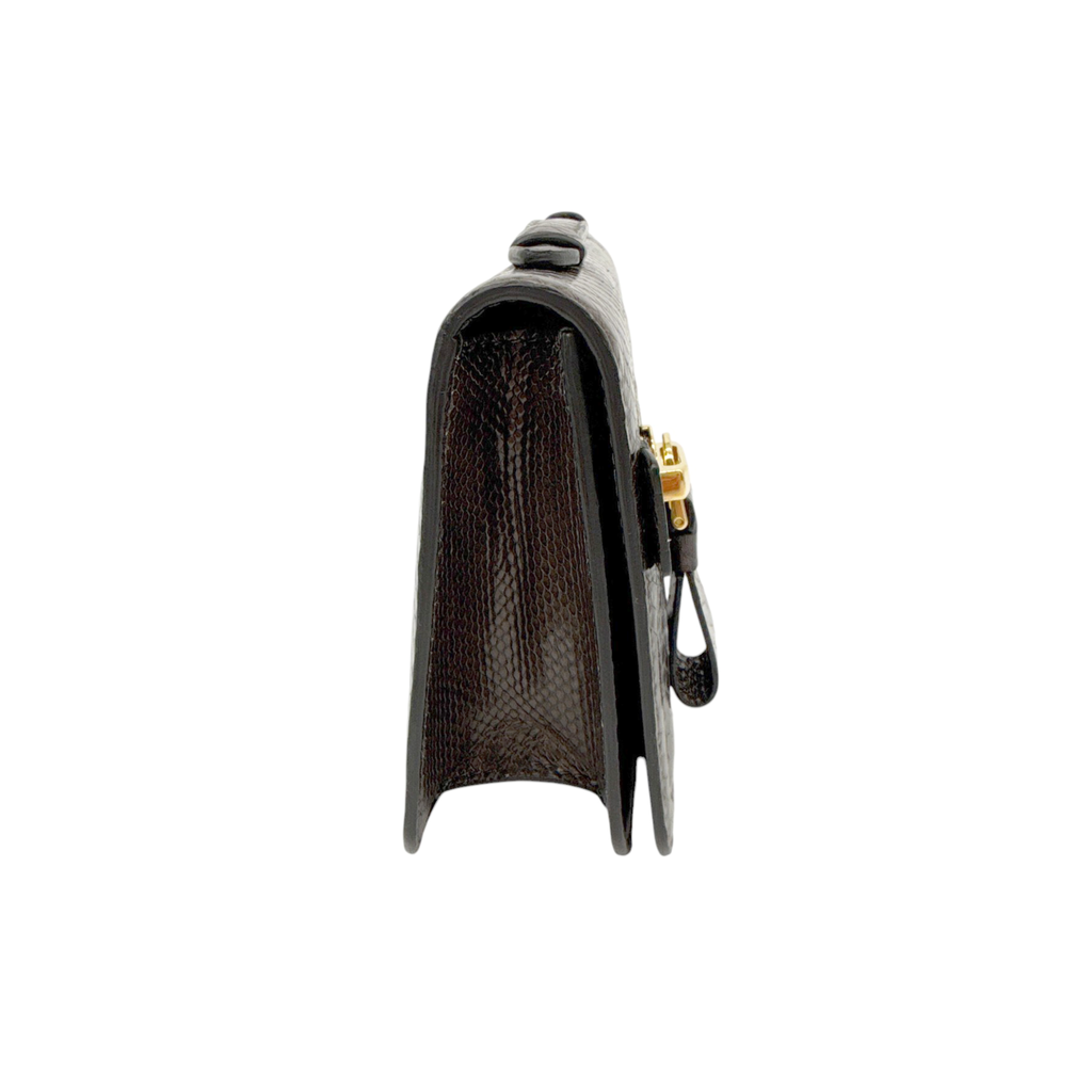 TOM FORD Jennifer Python Clutch Bag with Strap in Graphite Tom Ford