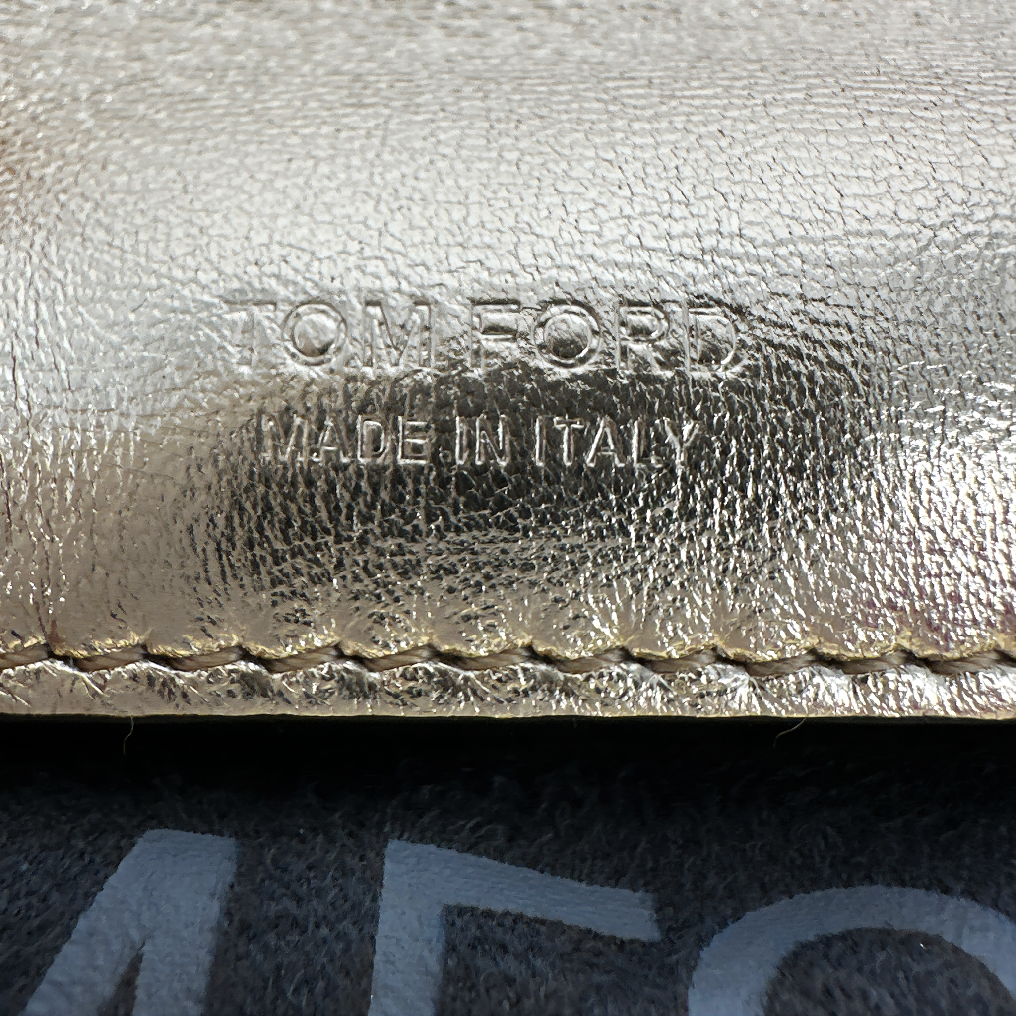 TOM FORD Natalia Mini Metallic Quilted Leather Bag In Pale Gold Tom Ford