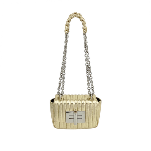 TOM FORD Natalia Mini Metallic Quilted Leather Bag In Pale Gold Tom Ford