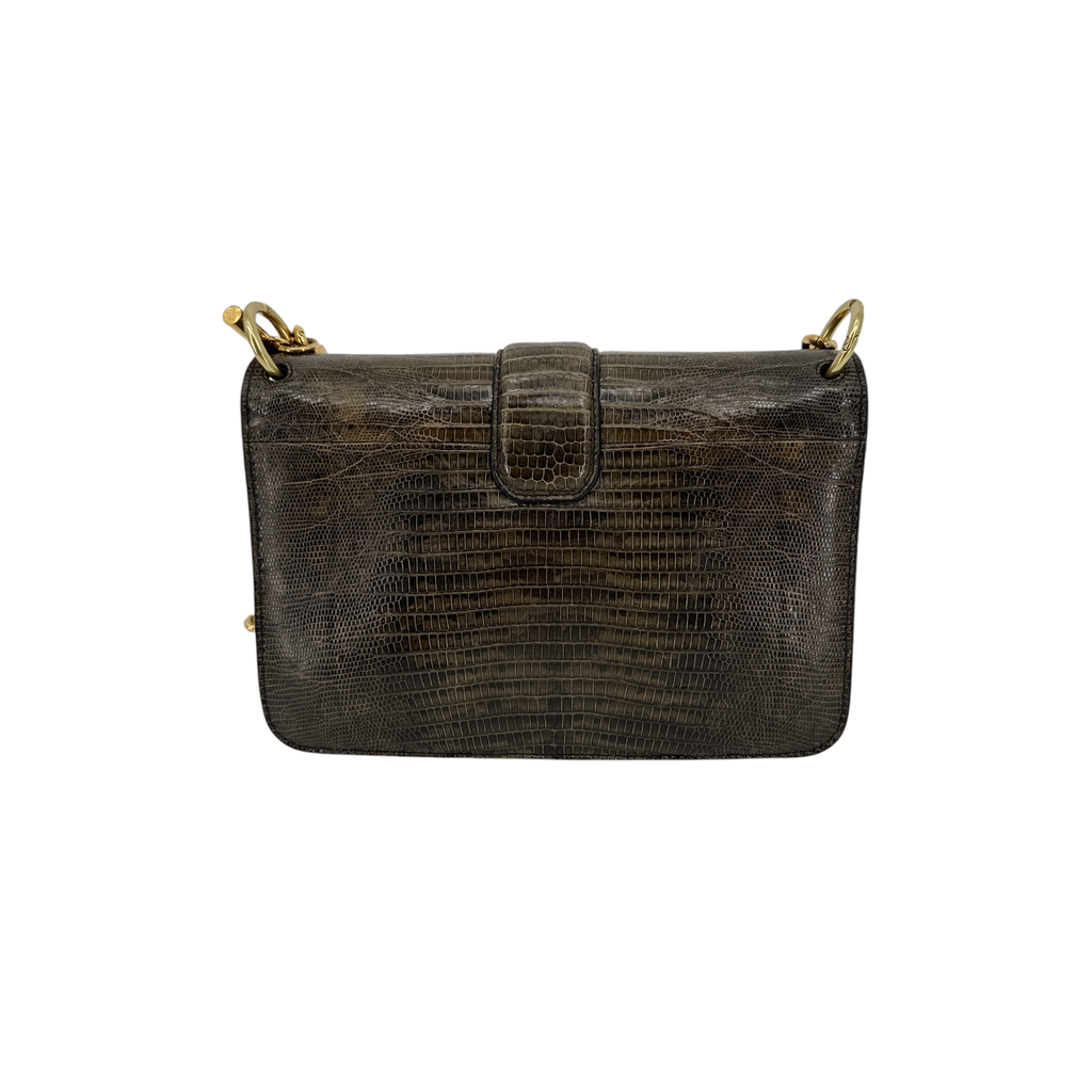 TOM FORD Tara Chain Tejus Lizard Shoulder Bag Tom Ford