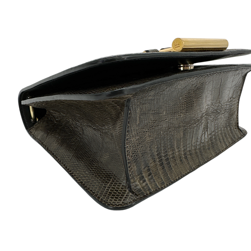 TOM FORD Tara Chain Tejus Lizard Shoulder Bag Tom Ford