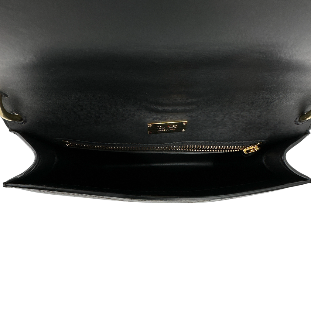 TOM FORD Tara Chain Tejus Lizard Shoulder Bag Tom Ford