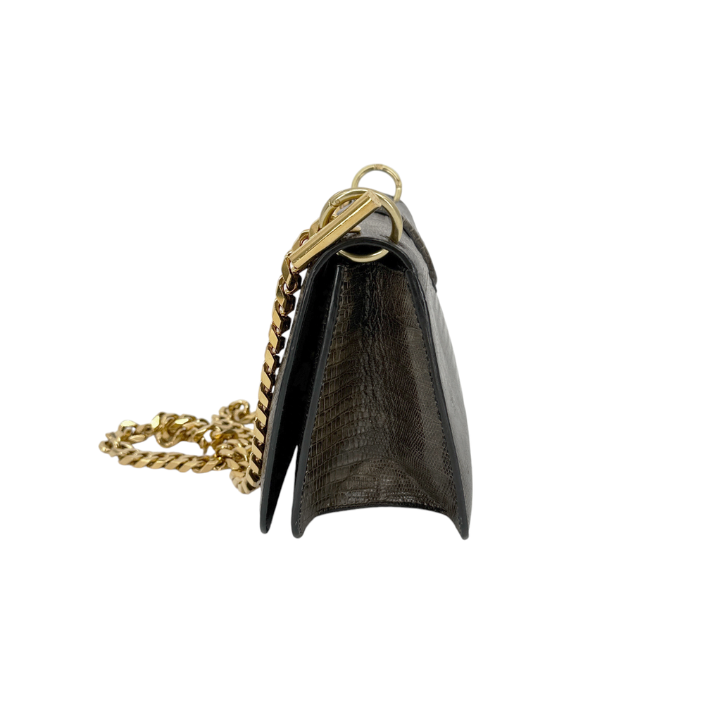 TOM FORD Tara Chain Tejus Lizard Shoulder Bag Tom Ford