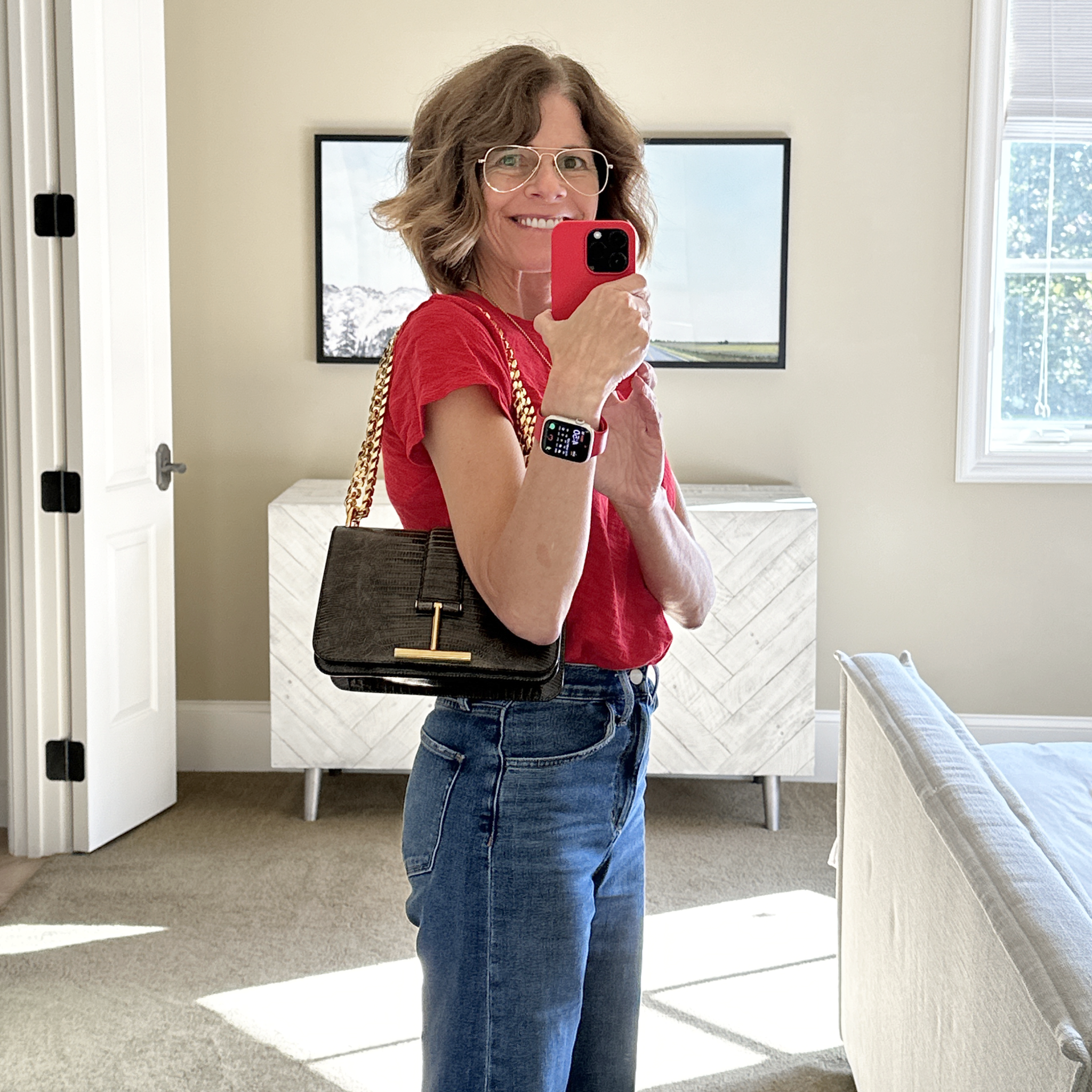 TOM FORD Tara Chain Tejus Lizard Shoulder Bag Tom Ford