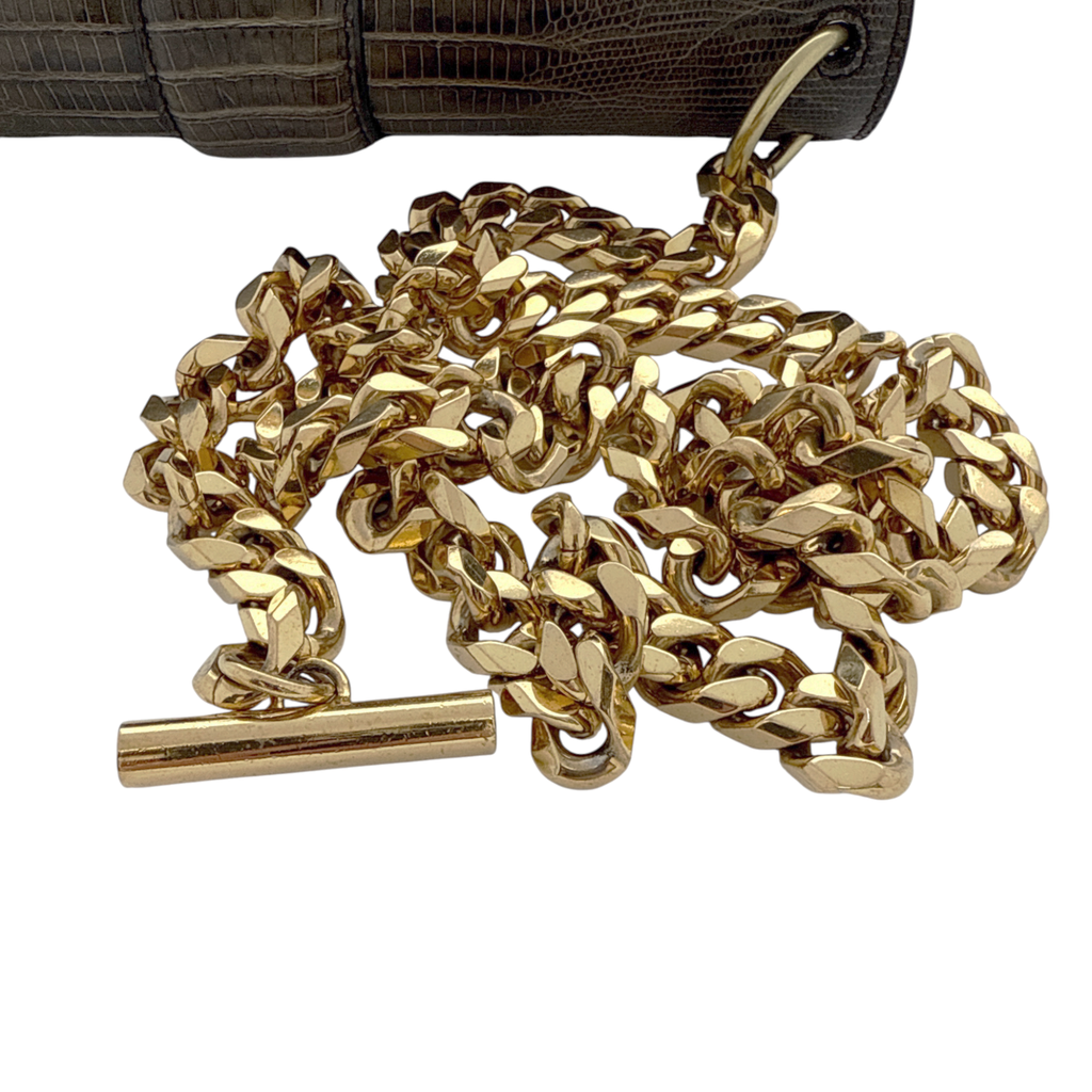 TOM FORD Tara Chain Tejus Lizard Shoulder Bag Tom Ford