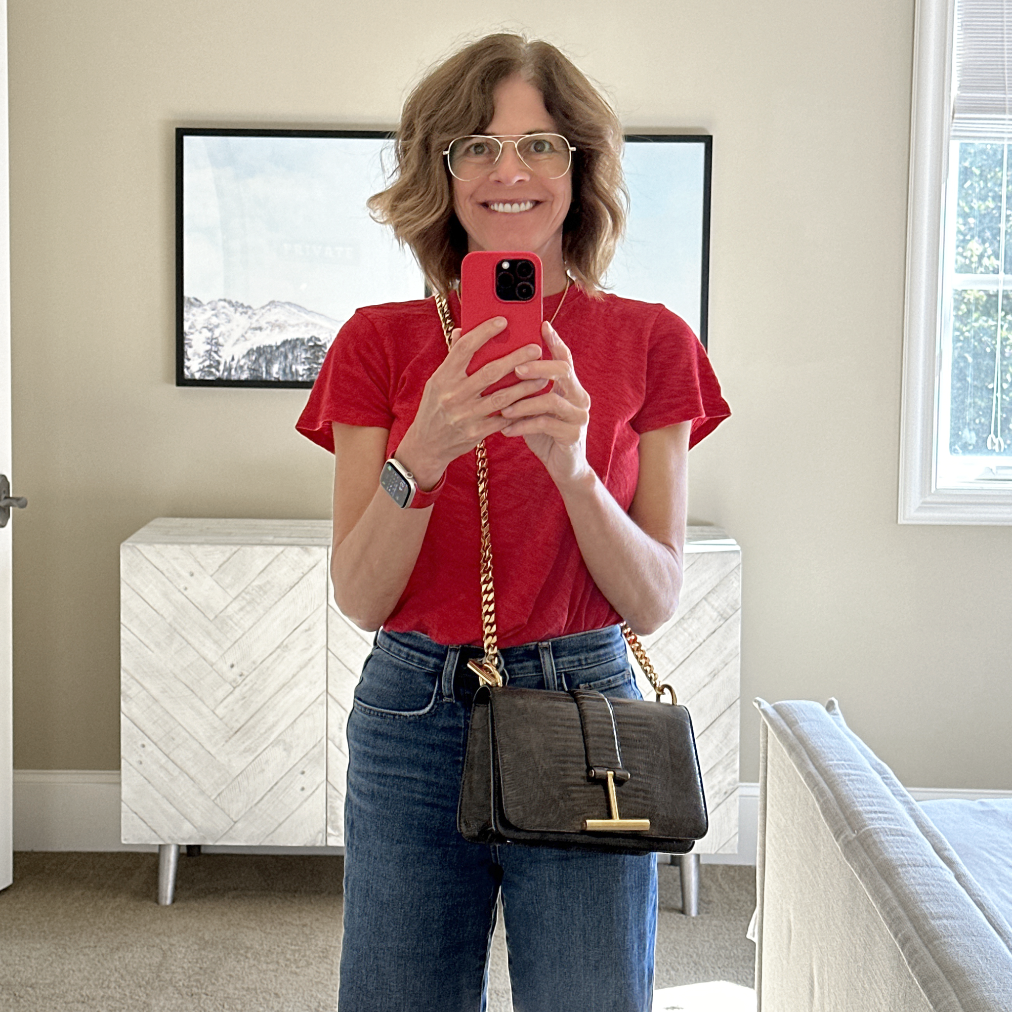 TOM FORD Tara Chain Tejus Lizard Shoulder Bag Tom Ford