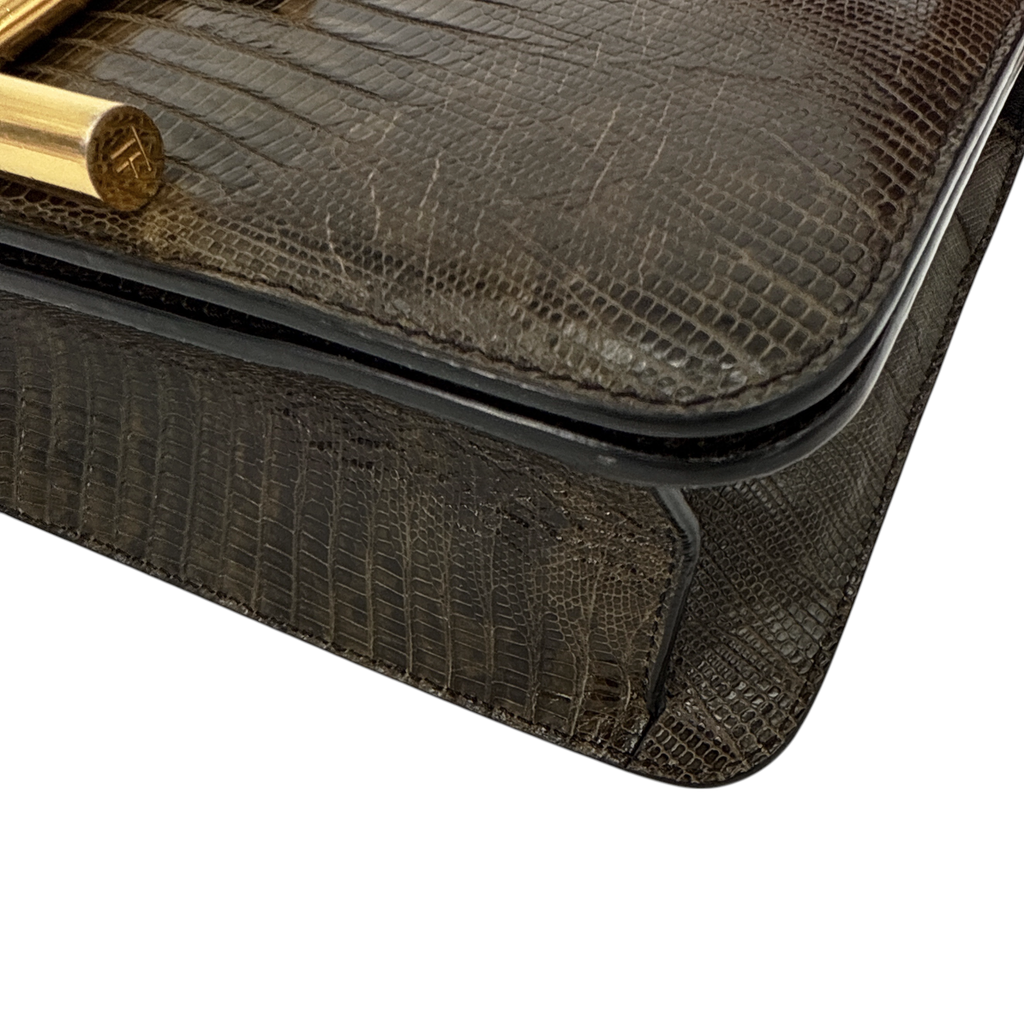TOM FORD Tara Chain Tejus Lizard Shoulder Bag Tom Ford