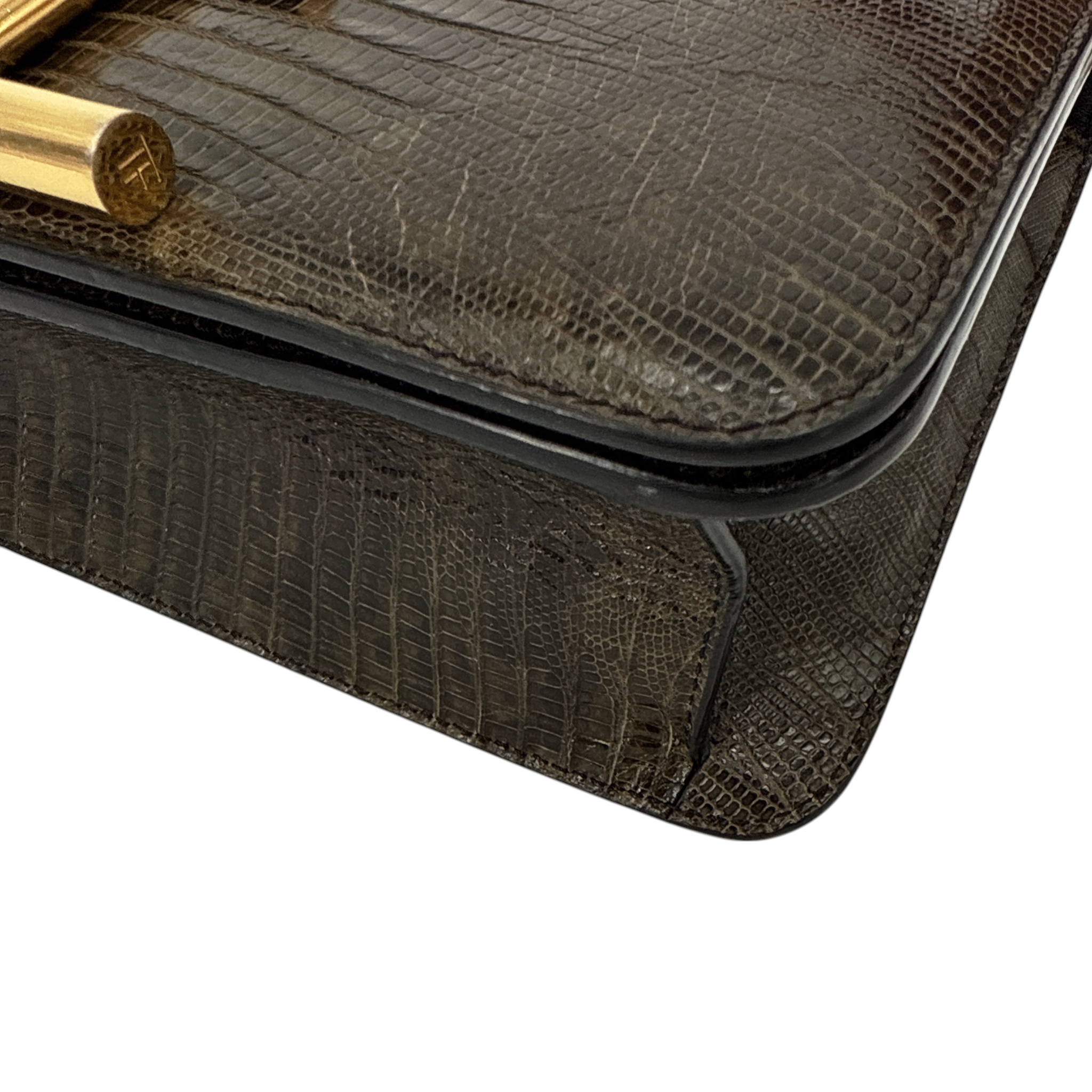 TOM FORD Tara Chain Tejus Lizard Shoulder Bag Tom Ford